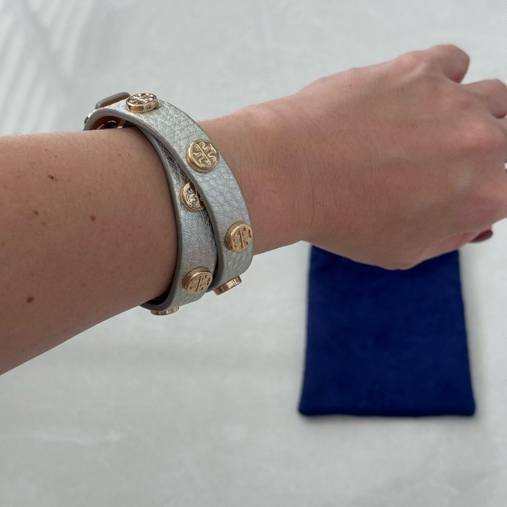 Tory Burch Leather Wrap Bracelet